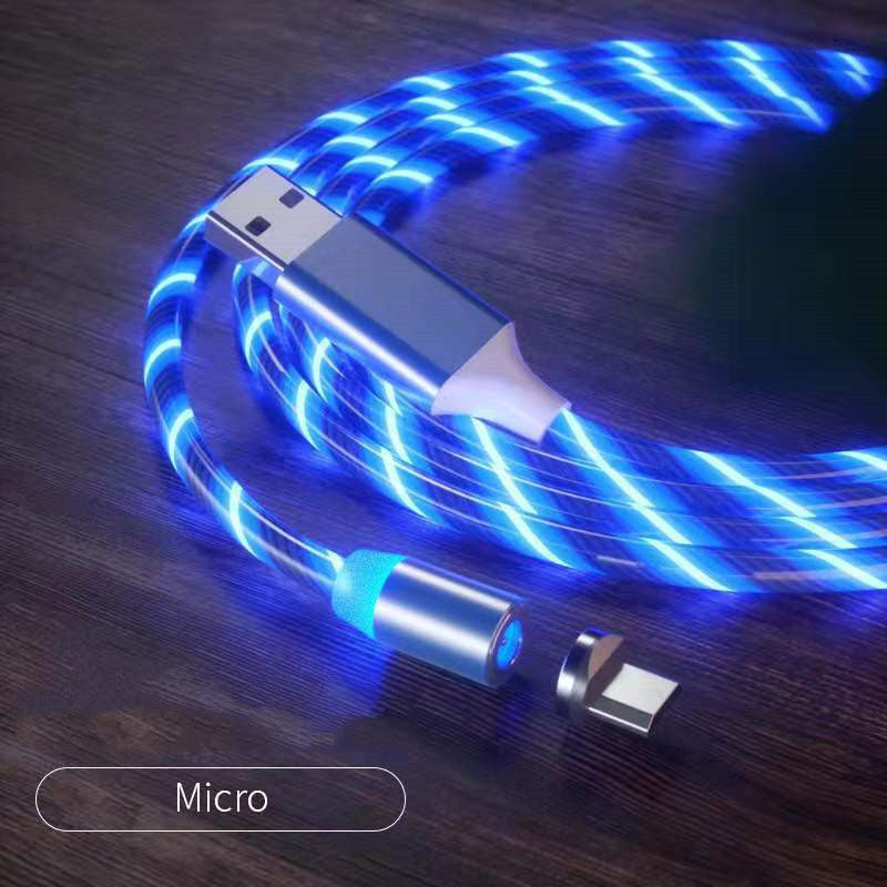 Magnetic Charging Cable Streamer Fast Charging Cable Lighting Micro USB Cable LED Magnet Charger Type-C Cable Magnetic Charging Cable Streamer Fast Charging Cable Lighting Micro USB Cable LED Magnet Charger Type-C Cable